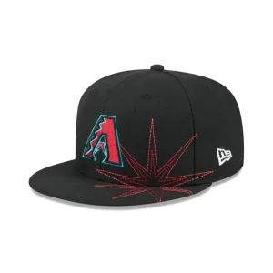 Flash Sale Arizona Diamondbacks Solar Stars 59FIFTY Fitted Hat - KTGCaps - Baseball caps for various teams, purchased online at a discount