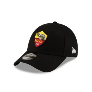 Flash Sale AS Roma Black Shield 9FORTY Adjustable Hat - KTGCaps - Baseball caps for various teams, purchased online at a discount