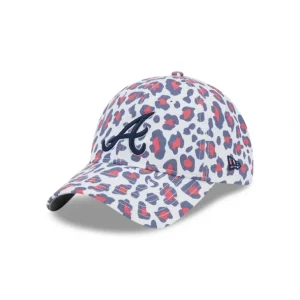 Flash Sale Atlanta Braves Active Animal Print Womens 9TWENTY Adjustable Hat - KTGCaps - Baseball caps for various teams, purchased online at a discount