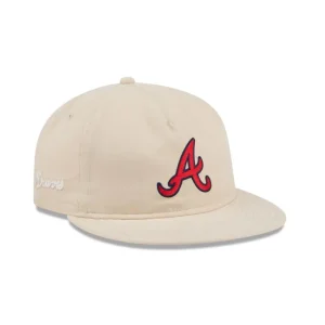 Fashion Atlanta Braves Brushed Nylon Retro Crown 9FIFTY Adjustable Hat - KTGCaps - Baseball caps for various teams, purchased online at a discount