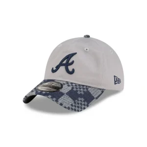 Hot Atlanta Braves Pattern Denim 9TWENTY Adjustable Hat - KTGCaps - Baseball caps for various teams, purchased online at a discount