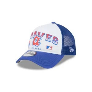 Hot Atlanta Braves Sport Classics 9FORTY AFrame Trucker Hat - KTGCaps - Baseball caps for various teams, purchased online at a discount