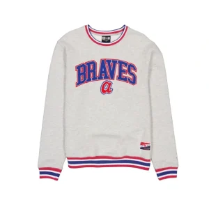 Hot Atlanta Braves Throwback Crewneck - KTGCaps - Baseball caps for various teams, purchased online at a discount
