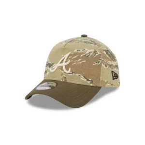 Discount Atlanta Braves Tiger Camo 9FORTY AFrame Snapback Hat - KTGCaps - Baseball caps for various teams, purchased online at a discount