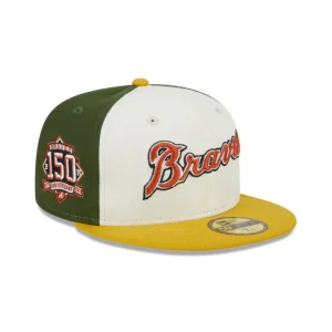 Flash Sale Atlanta Braves Two Tone Honey 59FIFTY Fitted Hat - KTGCaps - Baseball caps for various teams, purchased online at a discount