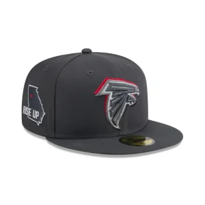 Fashion Atlanta Falcons 2024 Draft Gray 59FIFTY Fitted Hat - KTGCaps - Baseball caps for various teams, purchased online at a discount