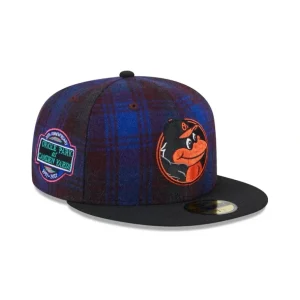 Discount Baltimore Orioles Mascot Plaid 59FIFTY Fitted Hat - KTGCaps - Baseball caps for various teams, purchased online at a discount