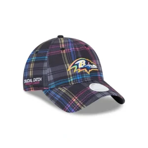 Hot Baltimore Ravens 2024 Crucial Catch Womens 9TWENTY Adjustable Hat - KTGCaps - Baseball caps for various teams, purchased online at a discount