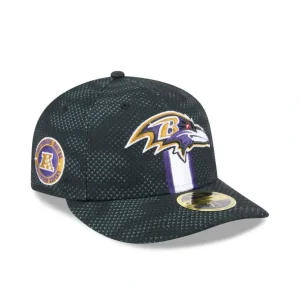 Flash Sale Baltimore Ravens 2024 Sideline Low Profile 59FIFTY Fitted Hat - KTGCaps - Baseball caps for various teams, purchased online at a discount