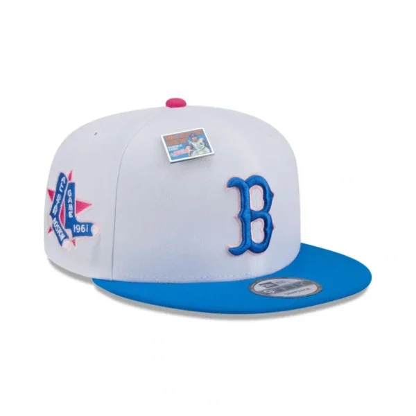 Discount Big League Chew X Boston Red Sox Cotton Candy 9FIFTY Snapback Hat - KTGCaps - Baseball caps for various teams, purchased online at a discount