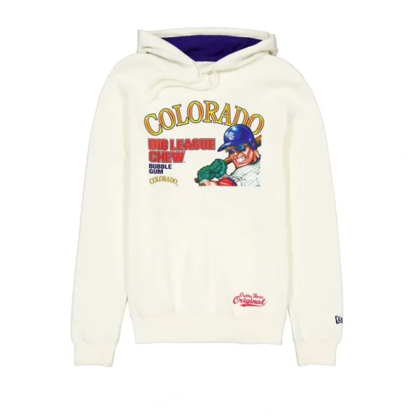 Discount Big League Chew X Colorado Rockies Hoodie - KTGCaps - Baseball caps for various teams, purchased online at a discount