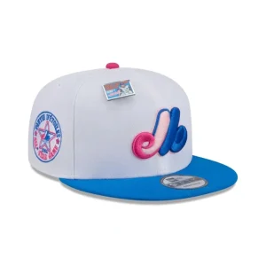 Flash Sale Big League Chew X Montreal Expos Cotton Candy 9FIFTY Snapback Hat - KTGCaps - Baseball caps for various teams, purchased online at a discount