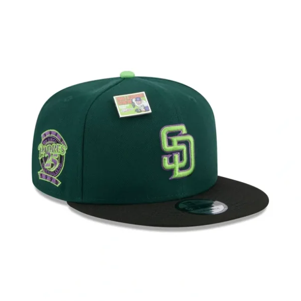 Discount Big League Chew X San Diego Padres Sour Apple 9FIFTY Snapback Hat - KTGCaps - Baseball caps for various teams, purchased online at a discount