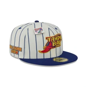 Fashion Big League Chew X Tampa Bay Rays Pinstripe 59FIFTY Fitted Hat - KTGCaps - Baseball caps for various teams, purchased online at a discount