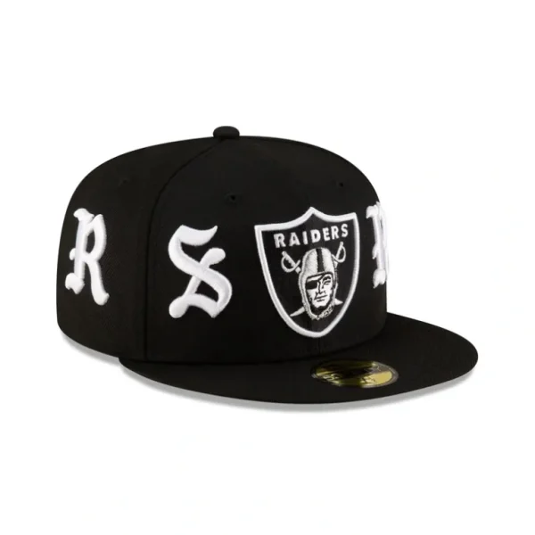 Hot Born x Raised Las Vegas Raiders Wordmark 59FIFTY Fitted - KTGCaps - Baseball caps for various teams, purchased online at a discount