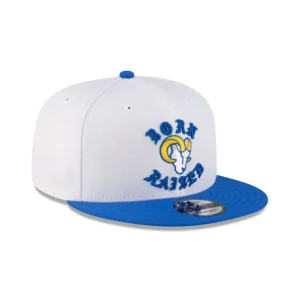 Fashion Born x Raised Los Angeles Rams White 9FIFTY Snapback - KTGCaps - Baseball caps for various teams, purchased online at a discount