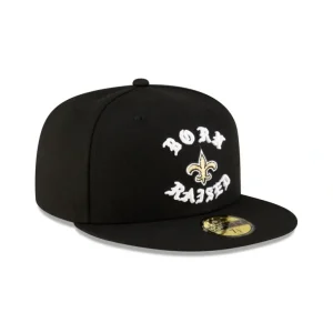 Online Born x Raised New Orleans Saints 59FIFTY Fitted - KTGCaps - Baseball caps for various teams, purchased online at a discount