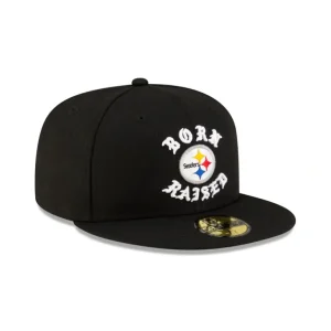 Hot Born x Raised Pittsburgh Steelers 59FIFTY Fitted - KTGCaps - Baseball caps for various teams, purchased online at a discount