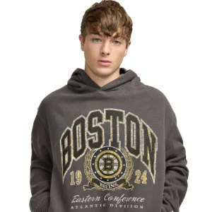 Fashion Boston Bruins Oversized Essentials Hoodie - KTGCaps - Baseball caps for various teams, purchased online at a discount