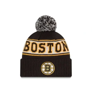 New Boston Bruins Retro Pom Knit Hat - KTGCaps - Baseball caps for various teams, purchased online at a discount