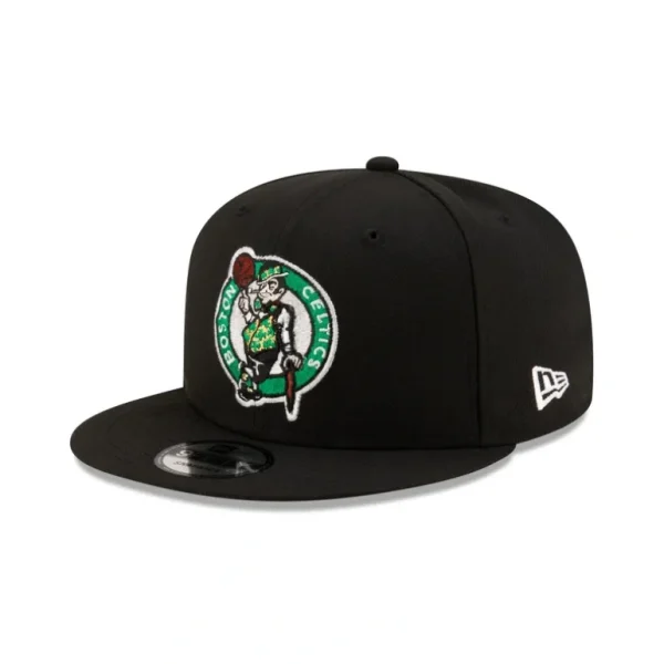 Discount Boston Celtics Basic Black 9FIFTY Snapback Hat - KTGCaps - Baseball caps for various teams, purchased online at a discount