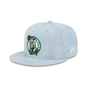 Online Boston Celtics Denim Patchwork 9FIFTY Snapback Hat - KTGCaps - Baseball caps for various teams, purchased online at a discount
