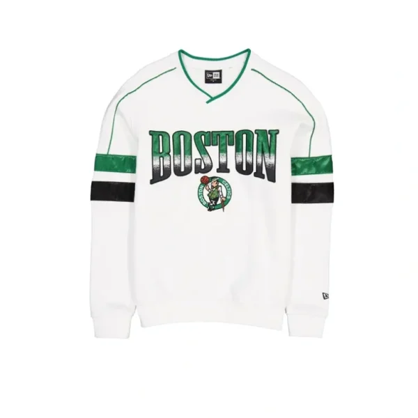 Hot Boston Celtics Sport Classics White Crewneck - KTGCaps - Baseball caps for various teams, purchased online at a discount