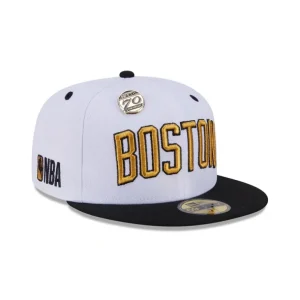 Discount Boston Celtics 70th Anniversary 59FIFTY Fitted Hat - KTGCaps - Baseball caps for various teams, purchased online at a discount