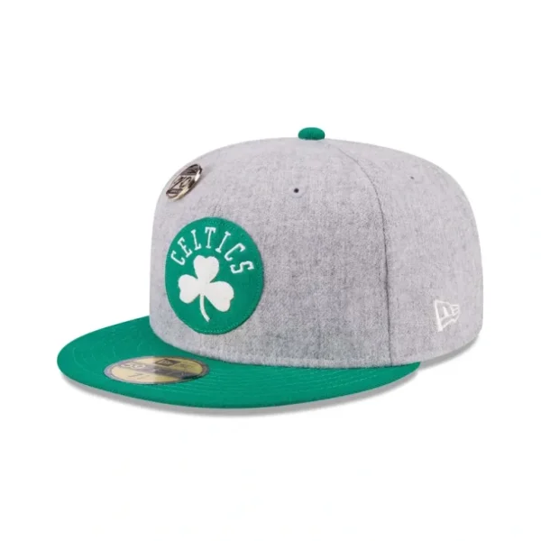 Flash Sale Boston Celtics 70th Anniversary Gray 59FIFTY Fitted Hat - KTGCaps - Baseball caps for various teams, purchased online at a discount