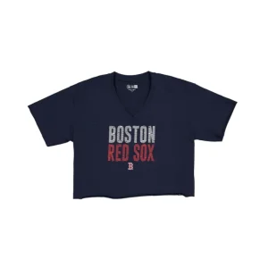 Discount Boston Red Sox Active Womens VNeck TShirt - KTGCaps - Baseball caps for various teams, purchased online at a discount