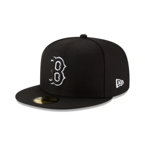 New Boston Red Sox Black Outline 59FIFTY Fitted Hat - KTGCaps - Baseball caps for various teams, purchased online at a discount
