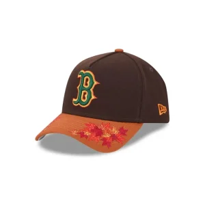 Hot Boston Red Sox Fall Foliage 9FORTY AFrame Snapback Hat - KTGCaps - Baseball caps for various teams, purchased online at a discount