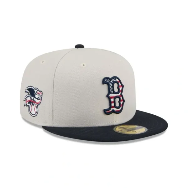 Shop Boston Red Sox Independence Day 2024 Kids 59FIFTY Fitted Hat - KTGCaps - Baseball caps for various teams, purchased online at a discount