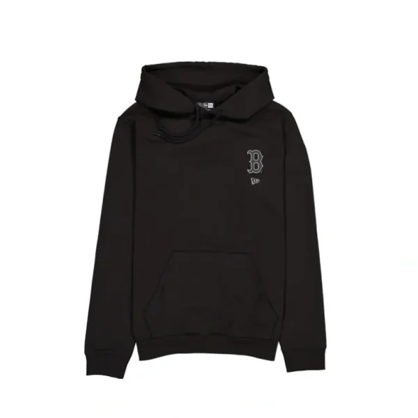 Best Boston Red Sox Logo Essentials Tonal Black Hoodie - KTGCaps - Baseball caps for various teams, purchased online at a discount