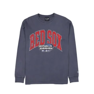 Flash Sale Boston Red Sox Oversized Essentials Long Sleeve TShirt - KTGCaps - Baseball caps for various teams, purchased online at a discount