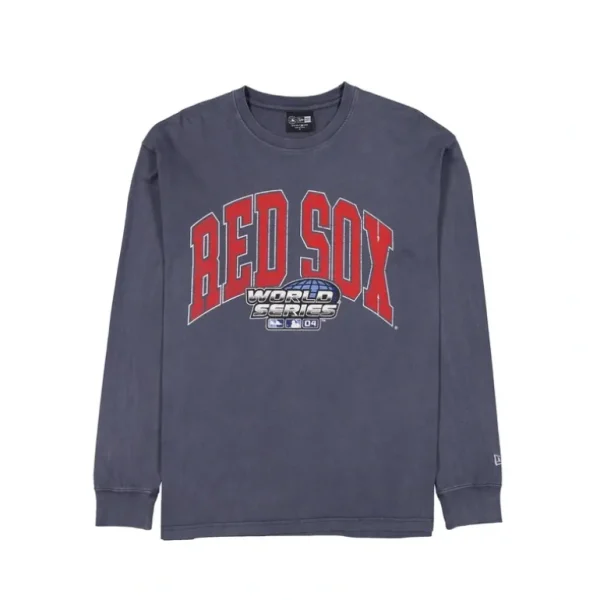 Flash Sale Boston Red Sox Oversized Essentials Long Sleeve TShirt - KTGCaps - Baseball caps for various teams, purchased online at a discount