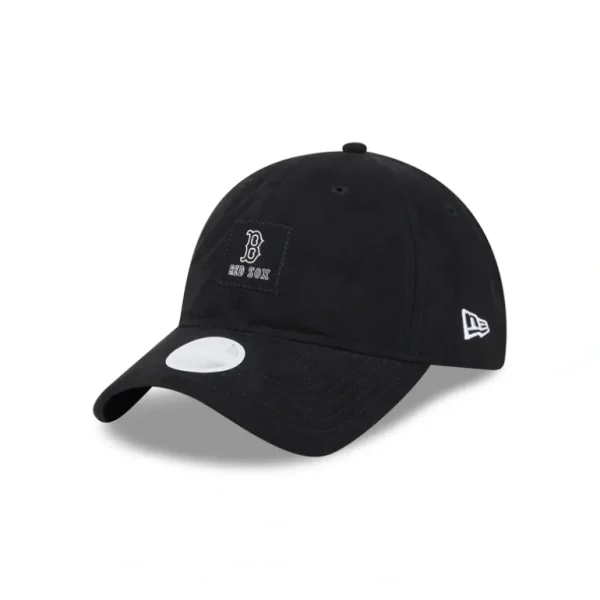 Flash Sale Boston Red Sox Suede Patch Womens 9TWENTY Adjustable Hat - KTGCaps - Baseball caps for various teams, purchased online at a discount