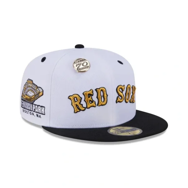 Fashion Boston Red Sox 70th Anniversary 59FIFTY Fitted Hat - KTGCaps - Baseball caps for various teams, purchased online at a discount
