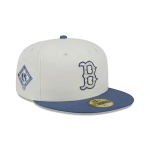 Discount Boston Red Sox Wavy Chainstitch 59FIFTY Fitted Hat - KTGCaps - Baseball caps for various teams, purchased online at a discount