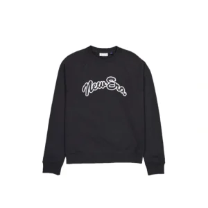 Shop Brand New Era Arch Script Black Crewneck - KTGCaps - Baseball caps for various teams, purchased online at a discount