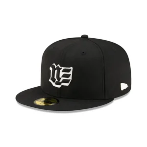 Outlet Brand New Era Blackletter Black 59FIFTY Fitted Hat - KTGCaps - Baseball caps for various teams, purchased online at a discount