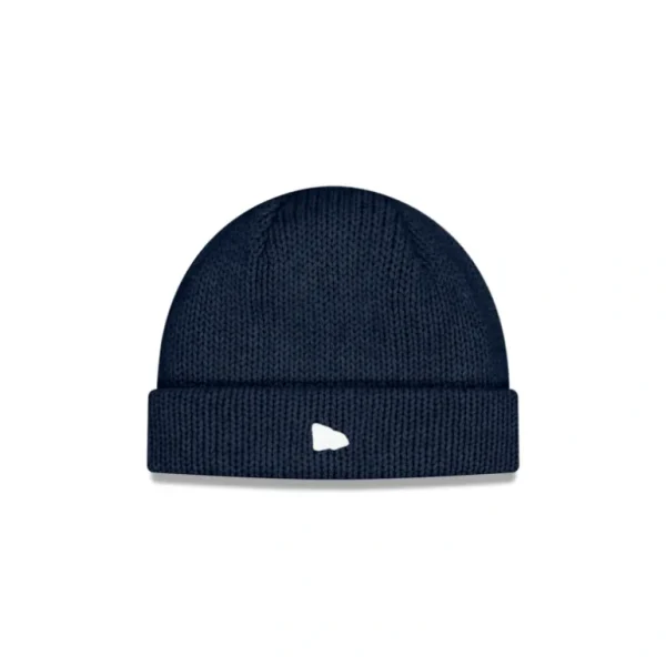 Fashion Brand New Era Deck Navy Knit Beanie - KTGCaps - Baseball caps for various teams, purchased online at a discount