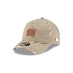 Fashion Brand New Era Forge Leather Patch Overland Trek 9FORTY AFrame Adjusta - KTGCaps - Baseball caps for various teams, purchased online at a discount