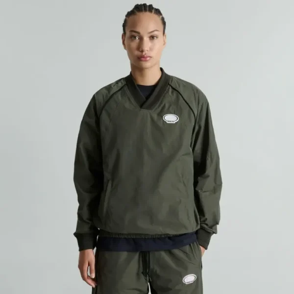 Flash Sale Brand New Era Larkin Dusty Charcoal Track Pullover Jacket - KTGCaps - Baseball caps for various teams, purchased online at a discount
