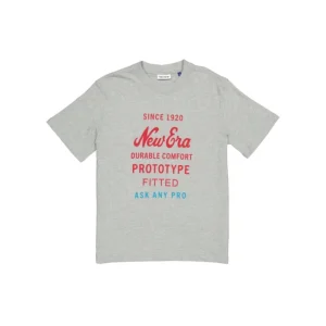 Hot Brand New Era Prototype Icon Heather Gray Graphic TShirt - KTGCaps - Baseball caps for various teams, purchased online at a discount