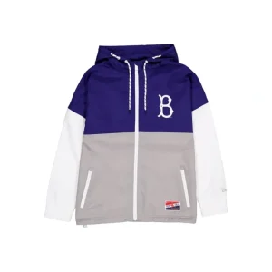 Fashion Brooklyn Dodgers Throwback Windbreaker - KTGCaps - Baseball caps for various teams, purchased online at a discount