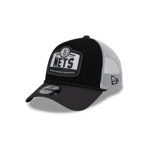 Fashion Brooklyn Nets 2024 Rally Drive 9FORTY AFrame Trucker Hat - KTGCaps - Baseball caps for various teams, purchased online at a discount
