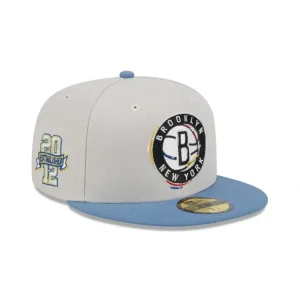 Discount Brooklyn Nets Color Brush 59FIFTY Fitted Hat - KTGCaps - Baseball caps for various teams, purchased online at a discount