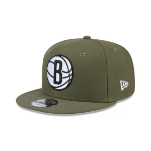 Hot Brooklyn Nets Olive 9FIFTY Snapback Hat - KTGCaps - Baseball caps for various teams, purchased online at a discount