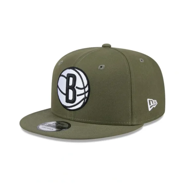 Hot Brooklyn Nets Olive 9FIFTY Snapback Hat - KTGCaps - Baseball caps for various teams, purchased online at a discount